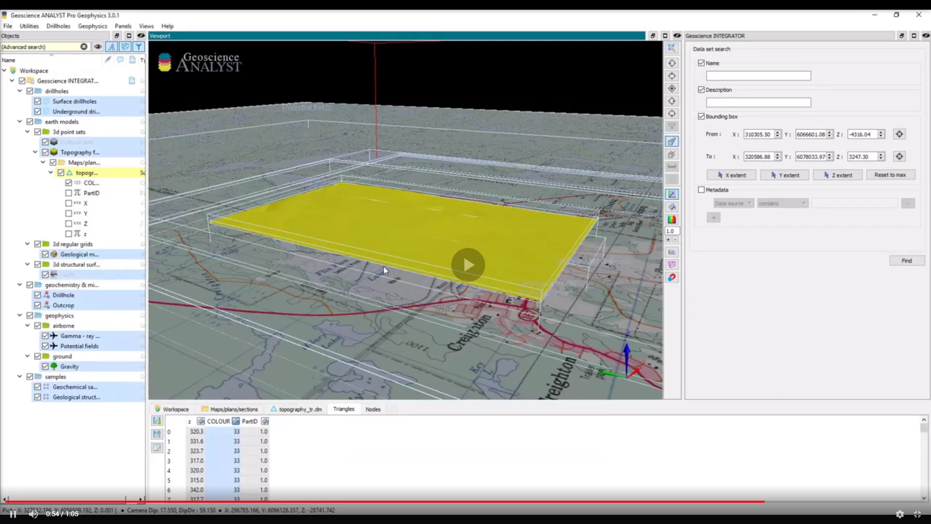 Geoscience ANALYST free 3D viewer